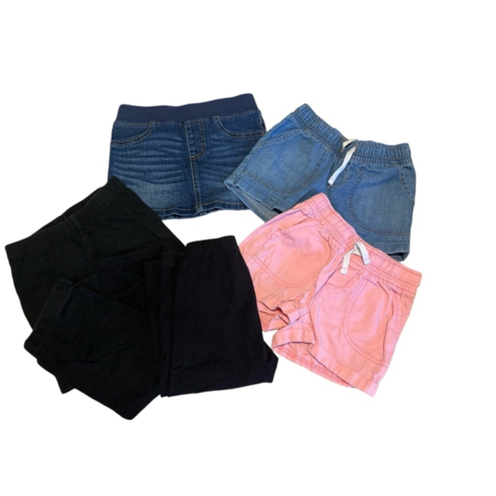Girls' Bundle size 4T (3 shorts, 1 skort, 1 pair capri leggings)